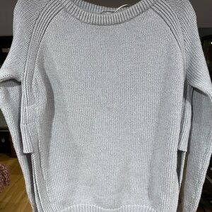 Lululemon Light Gray Crew Neck Sweater
